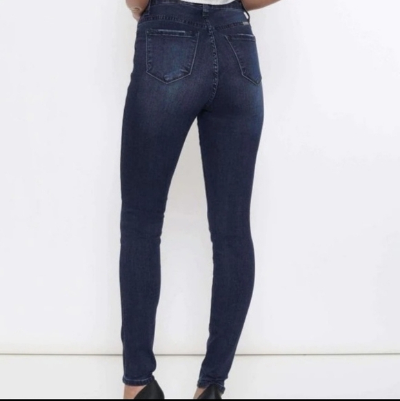 KanCan High Rise Dark Wash Skinny Jeans XL - Picture 2 of 9